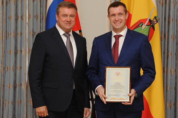 Ректор РязГМУ, профессор Р. Е. Калинин отмечен Почетной грамотой Губернатора Рязанской области