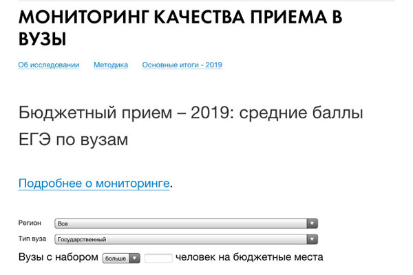 РЯЗГМУ ВОШЕЛ В ЧИСЛО РОССИЙСКИХ ВУЗОВ С ВЫСОКИМ КАЧЕСТВОМ ПРИЕМА