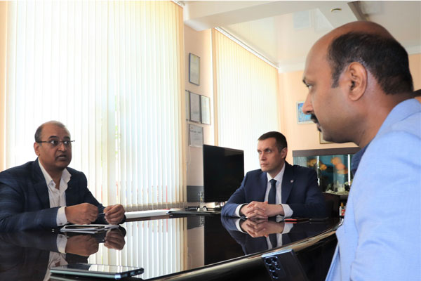 DÉLÉGATION DE L'INDE A VISITÉ RYAZGMU