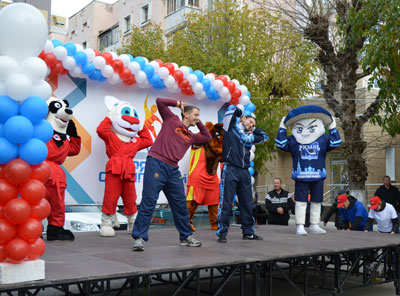 Студенты РязГМу на «Зарядке с чемпионом»